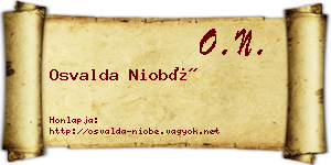 Osvalda Niobé névjegykártya